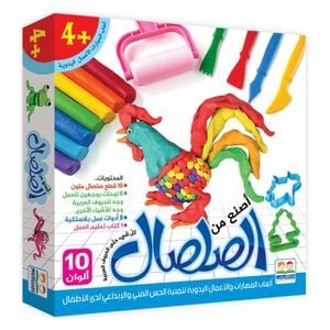 دار البراق اصنع من الصلصال - مجموعة صلصال وتشكيل - 4 سنوات فما فوق
