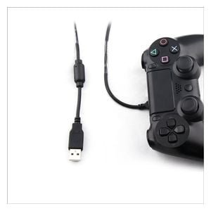 كيبل شحن ومزامنة لوحدة تحكم PS4 وXbox وأجهزة الكمبيوتر - بطول 2 متر - اسود